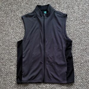 Men's Black Sleeveless Jacket